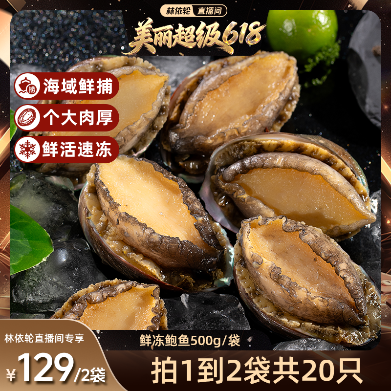 【林依轮直播间】海乡集海鲜鲜冻鲍鱼水产食材商用鲍鱼
