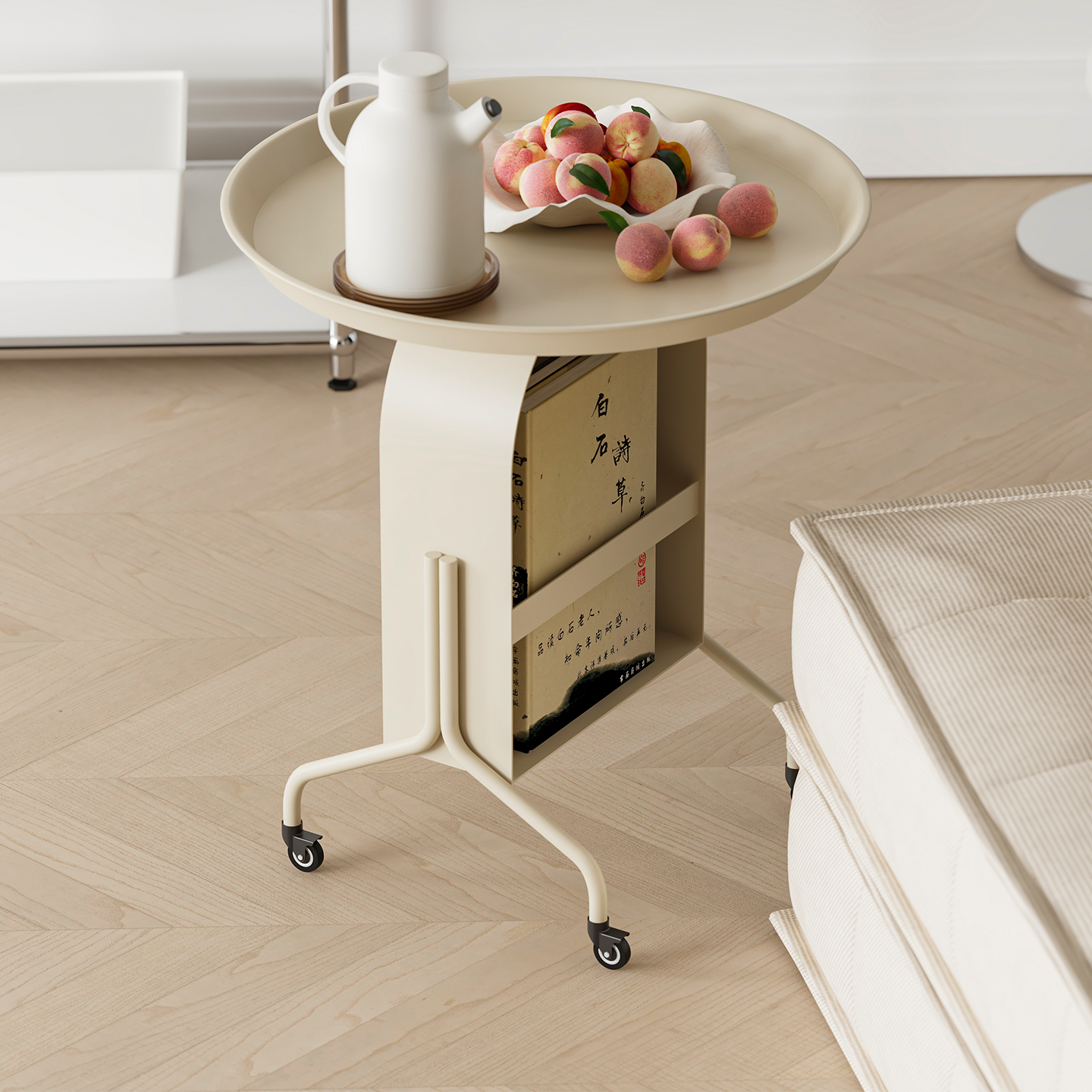 顾得家具极简风格书报边几