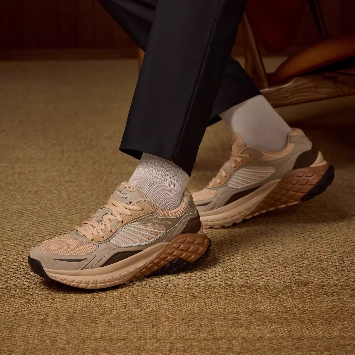 Skechers斯凯奇秋冬新款男鞋复古厚底老爹鞋时尚运动休闲鞋232744,运动鞋new,运动休闲鞋,淘宝优惠券,粉丝福利购,淘宝优惠卷