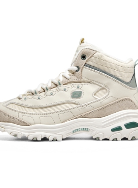 Skechers斯凯奇女子加绒高帮鞋秋冬季保暖休闲鞋运动老爹鞋167570