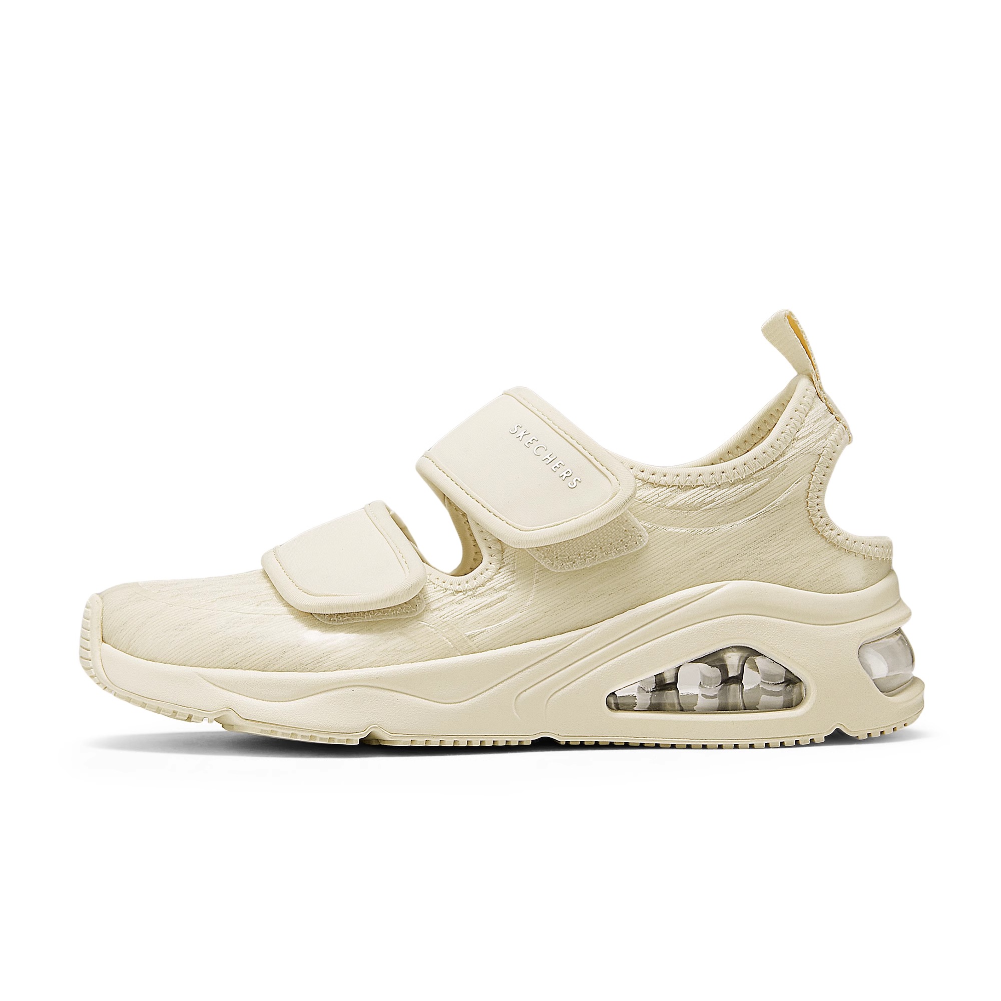 Skechers斯凯奇新款女子镂空透气玛丽珍鞋魔术贴复古气垫慢跑鞋