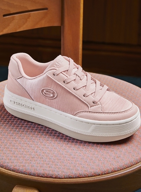 Skechers斯凯奇春夏新款时尚百搭舒适板鞋女轻质厚底休闲鞋177770