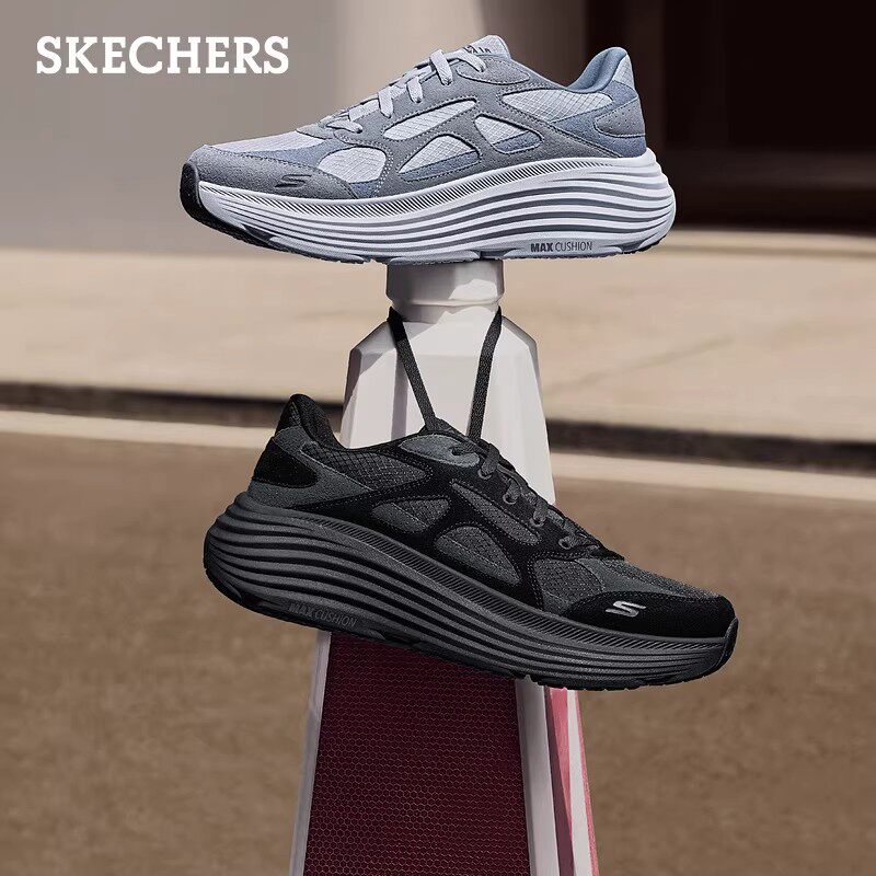 Skechers斯凯奇男鞋纵云3.0跑步鞋闪穿透气缓震休闲运动鞋220622