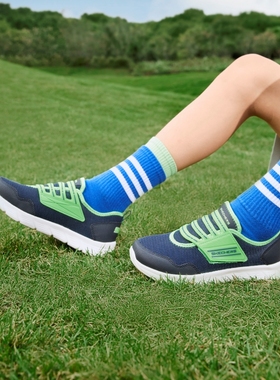 Skechers斯凯奇儿童秋季新款透气轻质魔术贴网面休闲运动鞋95043L
