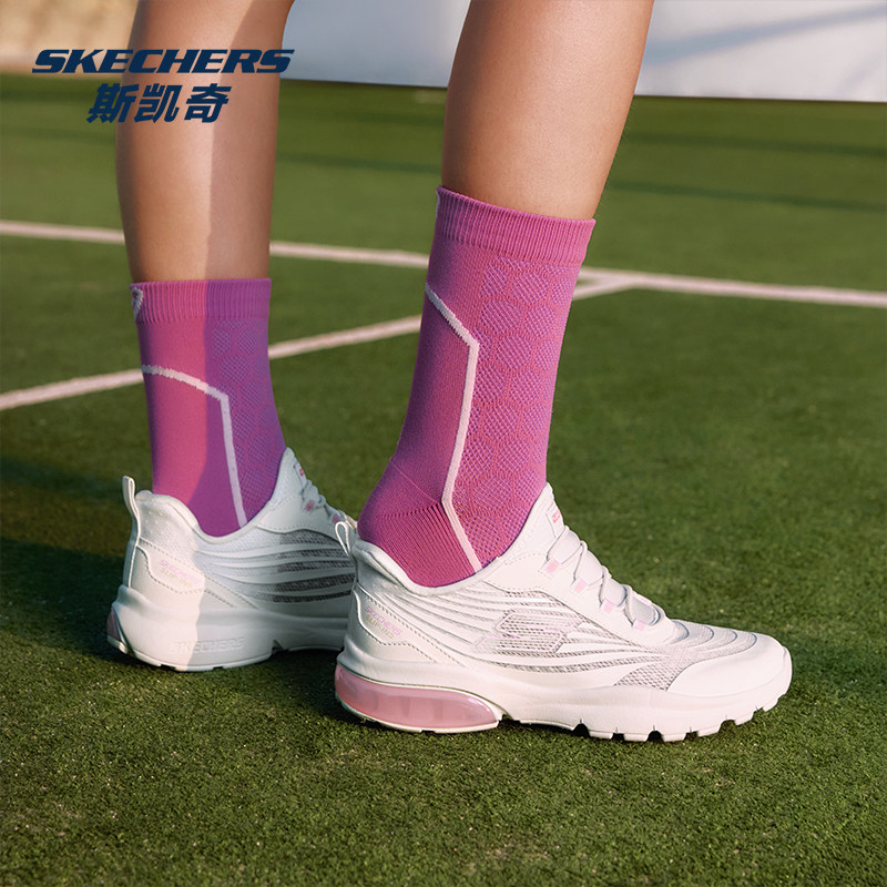 Skechers斯凯奇女童2026新款闪穿网面透气一脚蹬运动鞋303975L
