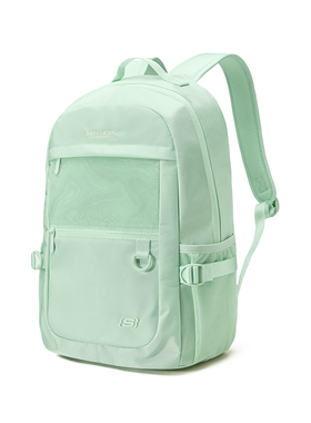 Skechers斯凯奇男女同款学院风书包旅行大容量双肩背包L124U071