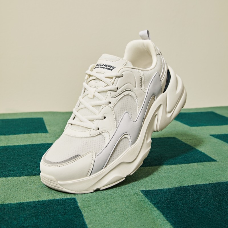 斯凯奇缓震男子系带老爹鞋