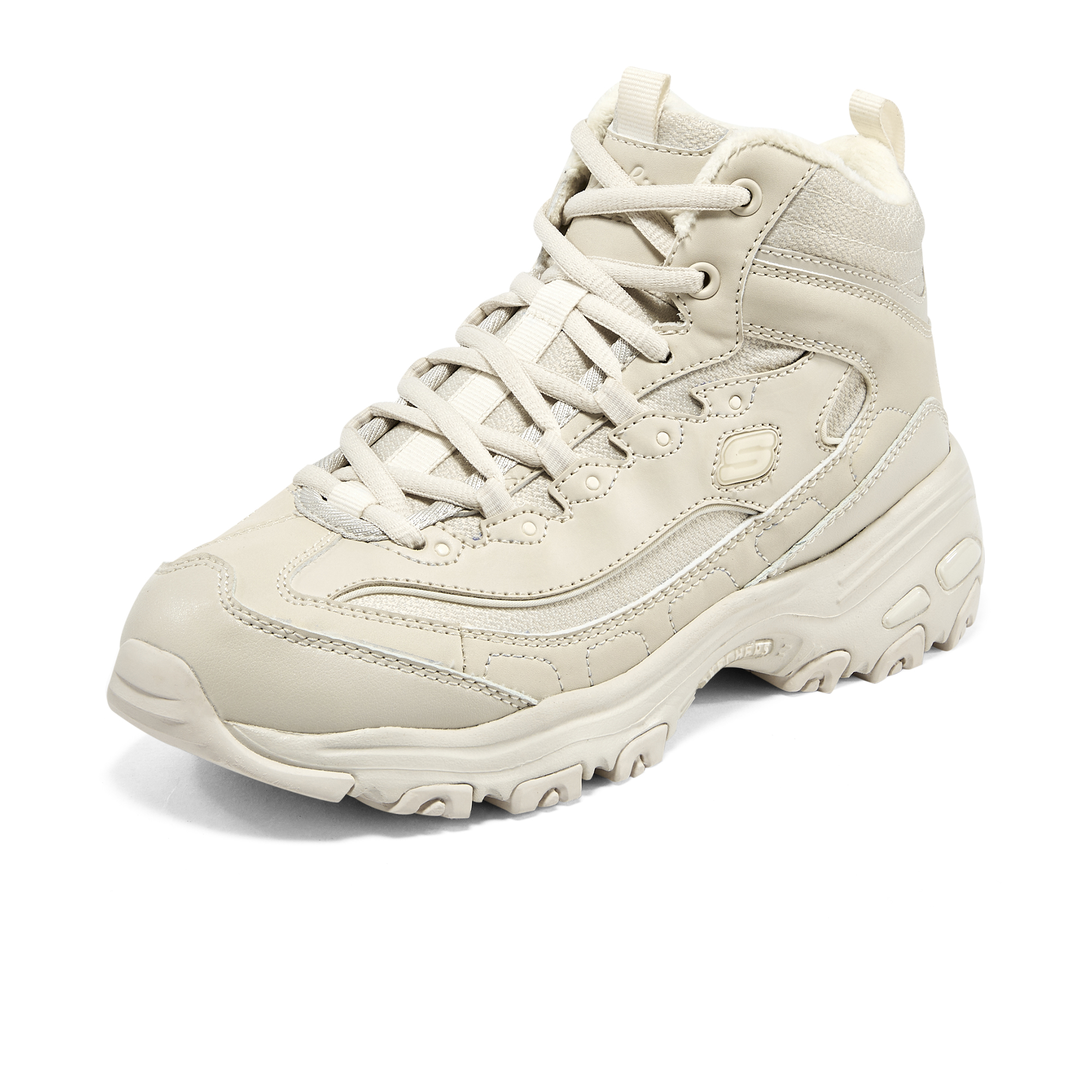 斯凯奇女鞋秋冬复古中高帮熊猫鞋