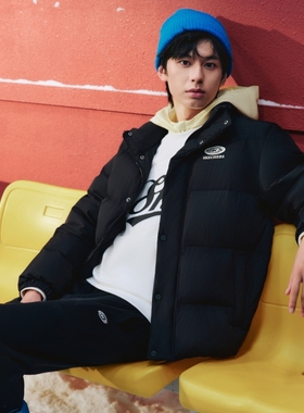 Skechers斯凯奇冬男女同款情侣保暖三防科技立领羽绒外套P423U026