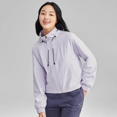 斯凯奇女子秋季防风防水运动外套