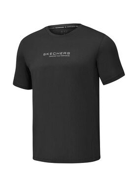 Skechers斯凯奇新款男士短袖T恤衫弹力防晒舒适速干透气P225M170