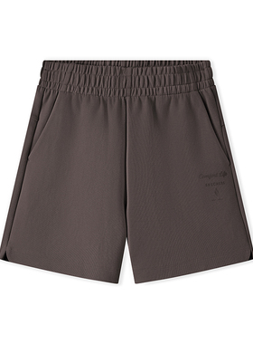 Skechers斯凯奇25夏季新品女款舒适针织运动短裤时尚百搭L225W219