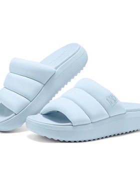 Skechers斯凯奇新款女鞋纯色一片式平底拖鞋舒适厚底一字拖141417