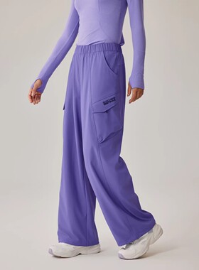 Skechers斯凯奇女子户外防泼水梭织长裤宽松运动工装裤P325W108