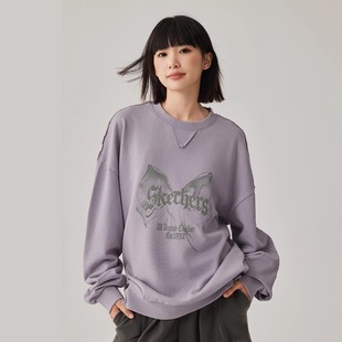 Skechers斯凯奇男女同款 休闲卫衣轻盈保暖运动上衣L325U048 秋冬季