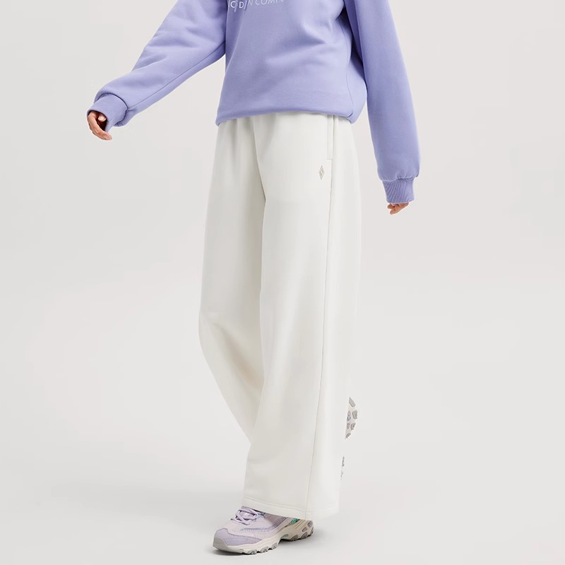 斯凯奇新款女士休闲运动针织长裤