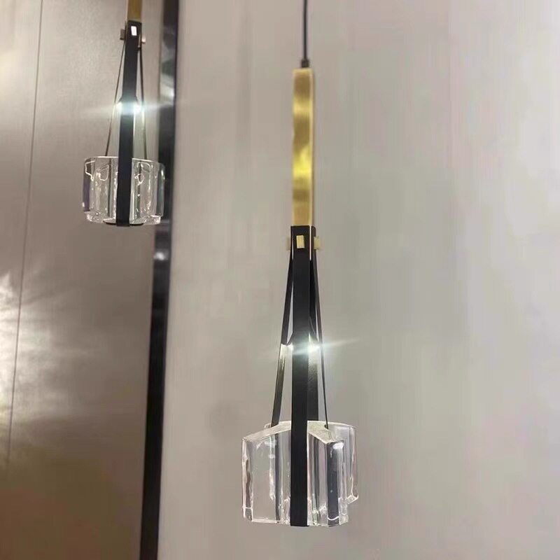 简约卧室床头小吊灯现代意大利设计师餐厅吧台咖啡厅创意皮革灯具