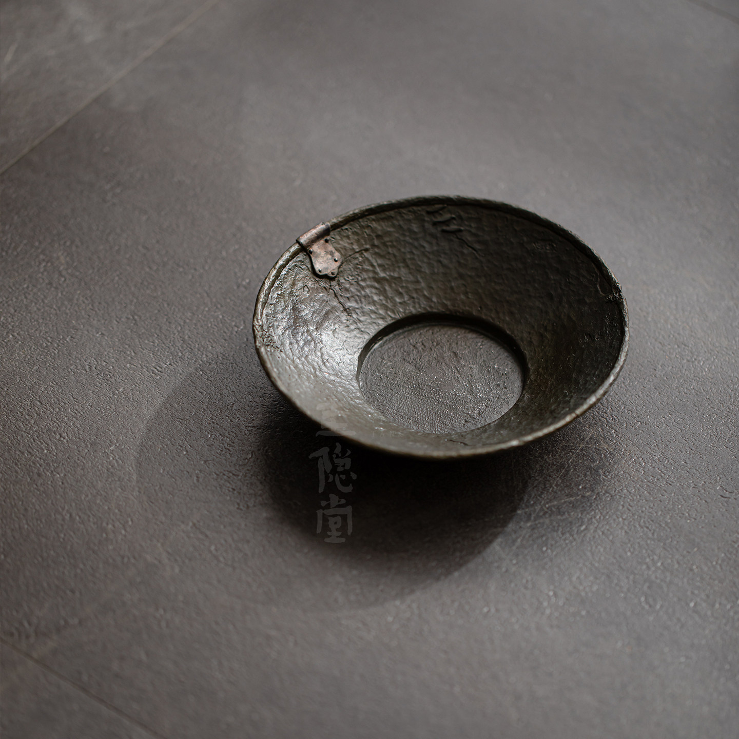 圭隐堂纯手工老锡壶承茶盘复古做旧干泡盘茶具茶壶茶托盘小茶台