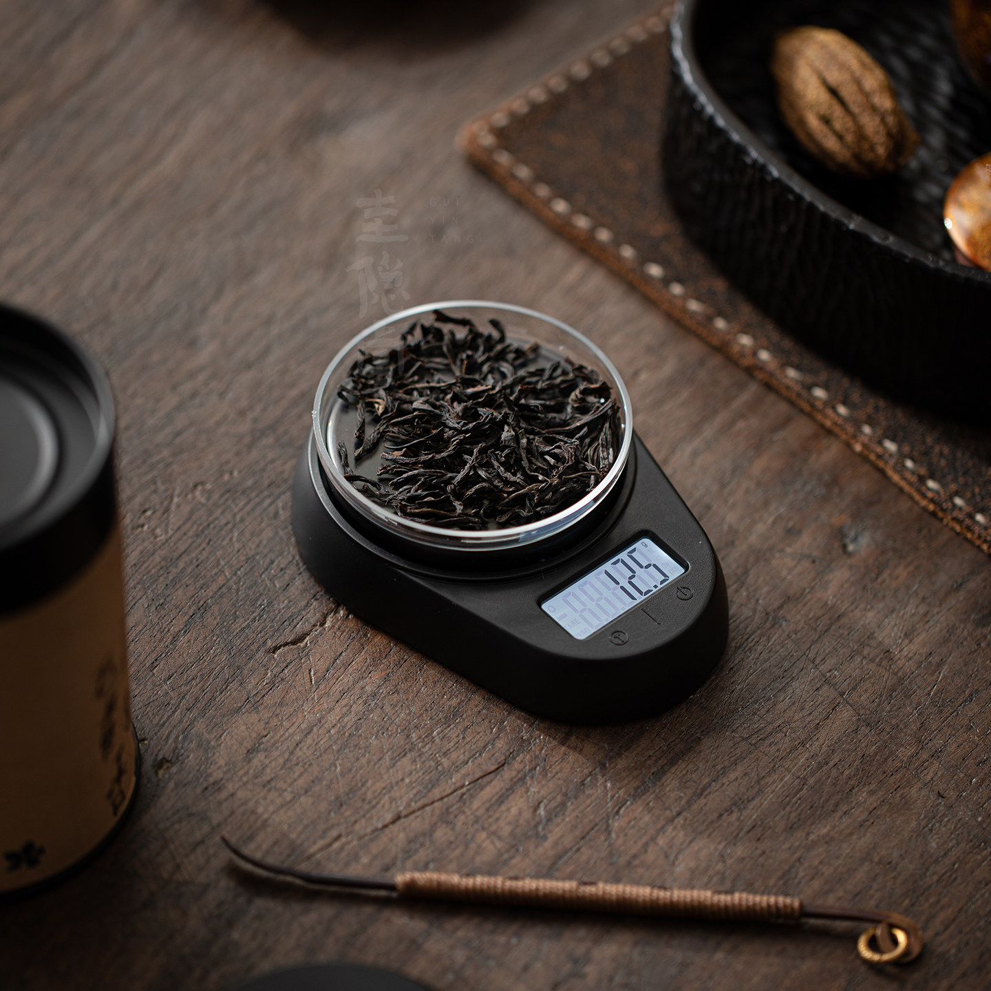 圭隐堂高精度电子茶秤茶则量茶器称茶器家用厨房专用克秤咖啡豆秤