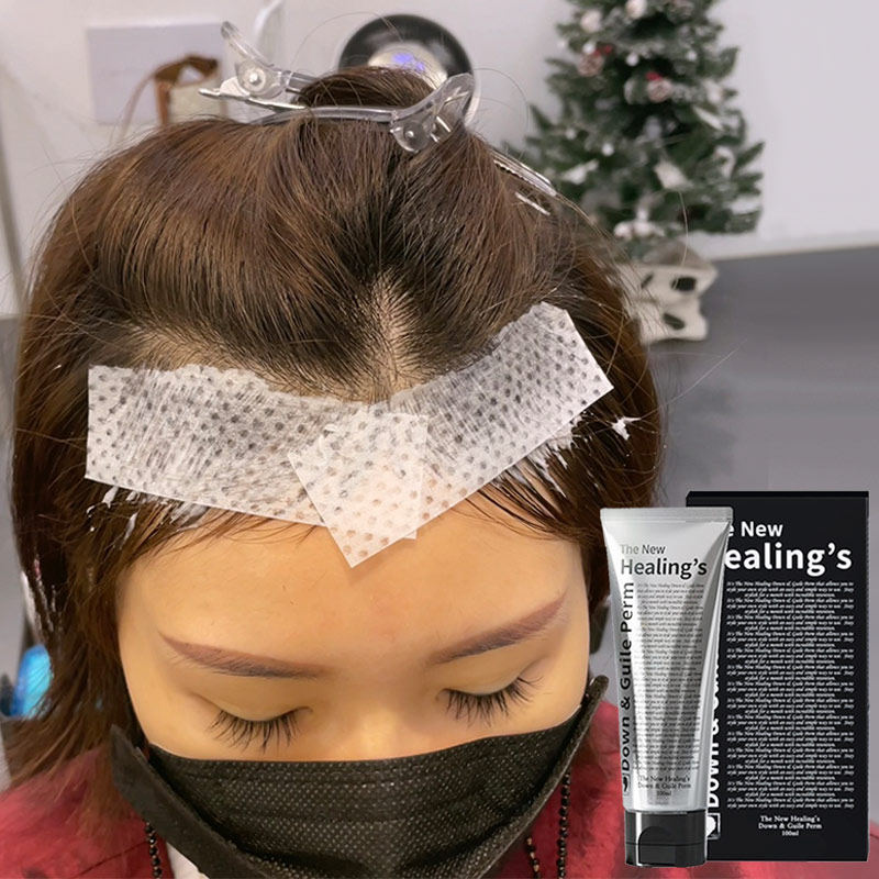 刘海矫正软化剂头发直发膏胎毛蛋白洗直免拉家用定型药水神器柔顺