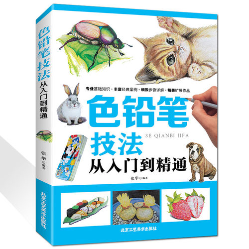 正版包邮 色铅笔技法从入门到精通 零基础学画画 色铅笔绘画新手入门教程 教你学绘画速写构图建筑风景彩铅画绘制技巧基础教程书籍