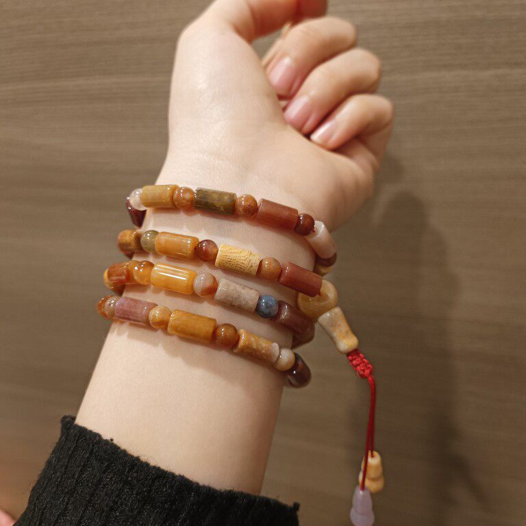专柜清货  正品天然菊花石珊瑚其它首饰