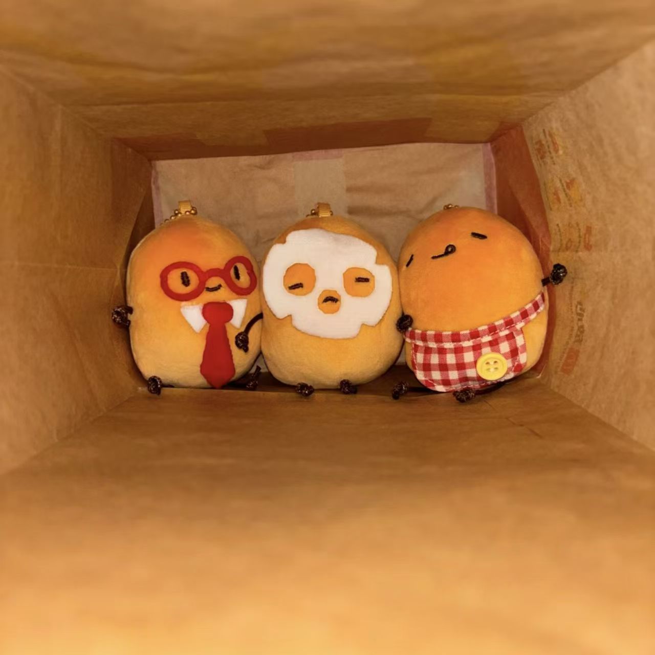 创意汉堡薯条可爱土豆毛绒挂件