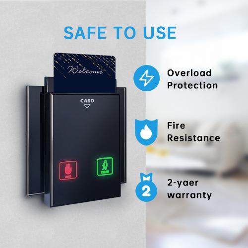 酒店插卡取电开关清理勿扰低频高配感应插卡86型清理勿扰玻璃面板