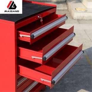 麦冈187M汽车维修手推工具车加厚多功能车间工具车7抽重型工具车