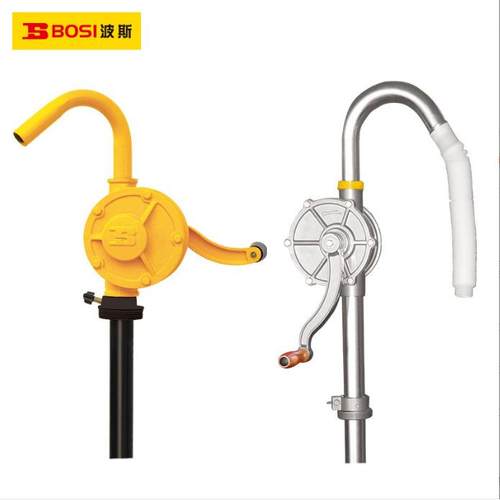 波斯工具手摇油泵油抽子手动抽油泵抽油器吸柴油桶加油铸铁铝合金