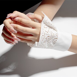 跨境亚马逊 美式时尚手袖女 立体设计装饰袖口 贵族袖套配饰