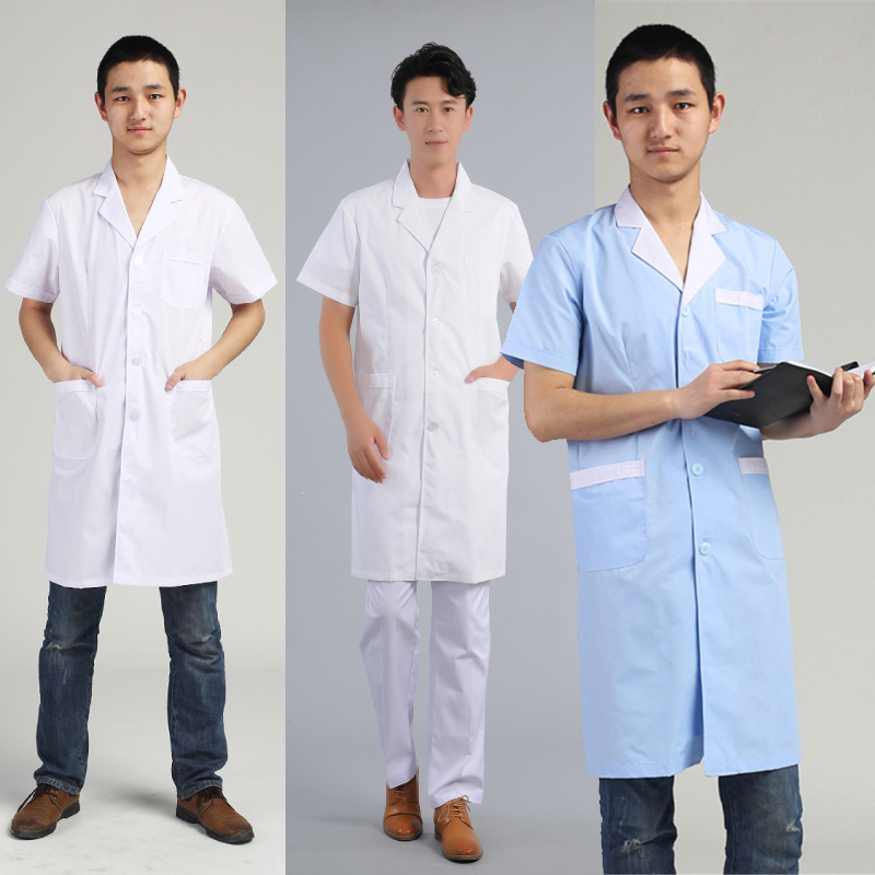 白大褂男医生服牙科口腔大药房实验服薄款眼镜店养老院医护工作服