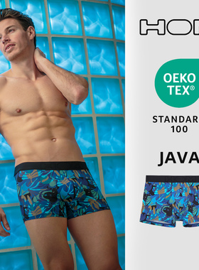 HOM法国男士平角内裤春夏新款柔软不夹臀时尚设计感四角裤底裤