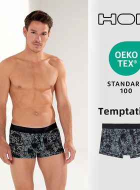 【新客户下拉抢尝新价】HOM新款男平角内裤印花中低腰时尚内裤