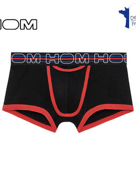 【买一送一】HOM男士抗菌防臭透气棉平角裤男士运动内裤正品