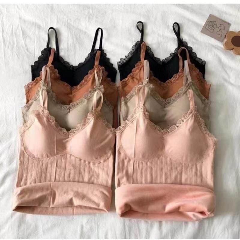 秋冬新款带胸垫保暖蕾丝V领美背加绒加厚吊带背心内搭内衣上衣女,女士内衣/男士内衣/家居服,保暖背心,淘宝优惠券,粉丝福利购,淘宝优惠卷