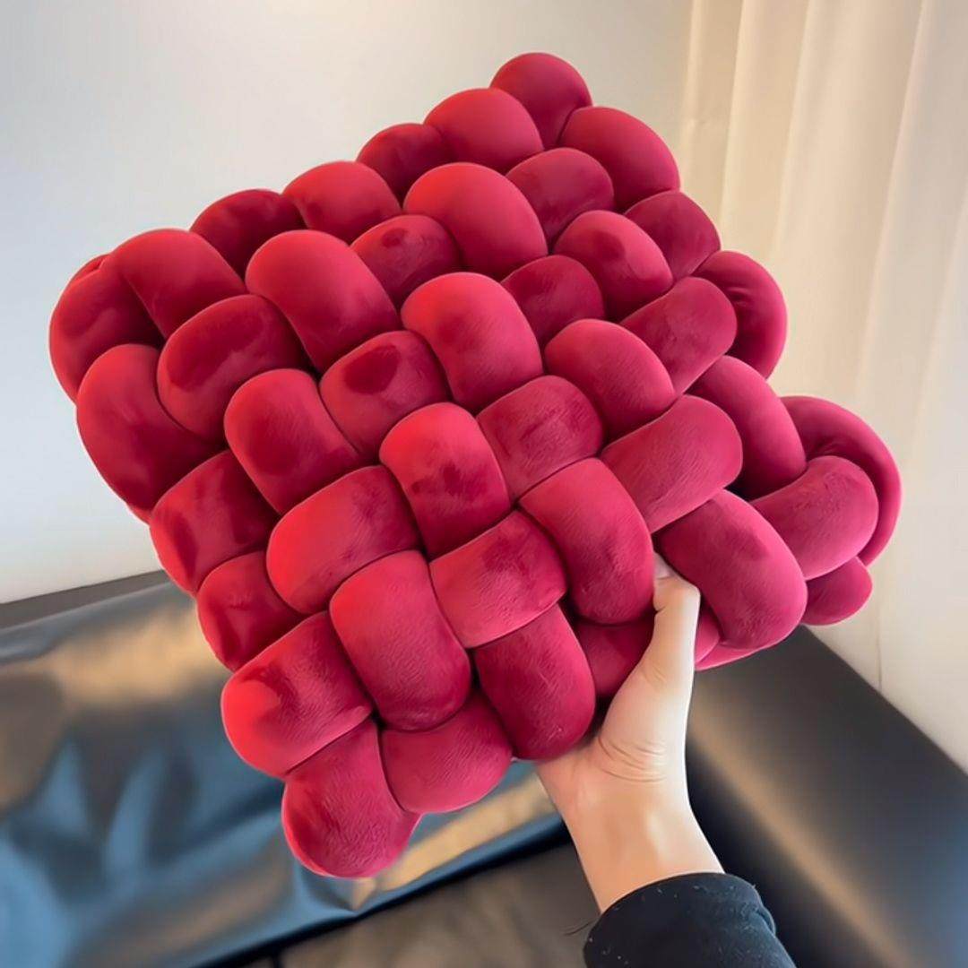 无独有偶结婚抱枕卧室客厅沙发摆件红色编织创意抱枕靠垫婚房布置,居家布艺,抱枕被,淘宝优惠券,粉丝福利购,淘宝优惠卷