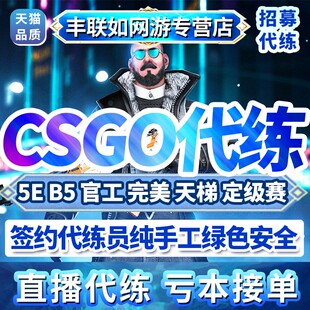 csgo代练完美5E上分代打刷代肝激流大行动通行证等级段位 直播打