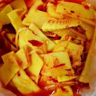 云南德宏正宗傣味 酸臭爽脆嫩笋尖酸笋腌黄笋片下饭菜家用酸辣适