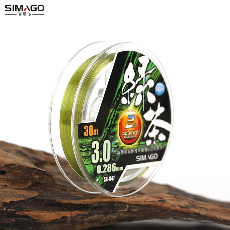 直供喜曼多绿茶2代100米尼龙钓鱼线强拉力渔具用品台钓线尼龙线