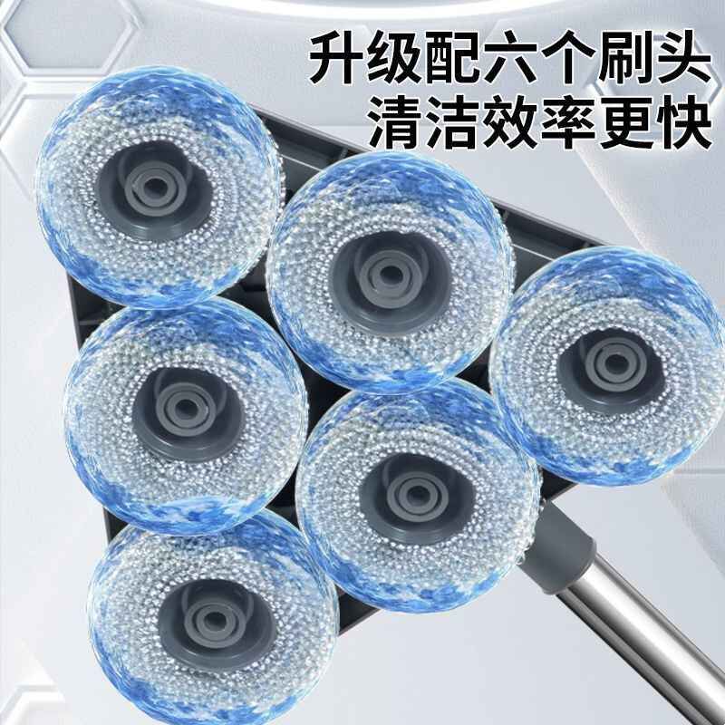 擦地板瓷砖长柄刷子钢丝球地刷去青苔神器户外清洗水池鱼池刷拖把图片