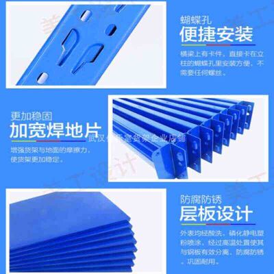 武汉仓库货架置物架多层库房货架家用中型展示架多功能储物铁架子