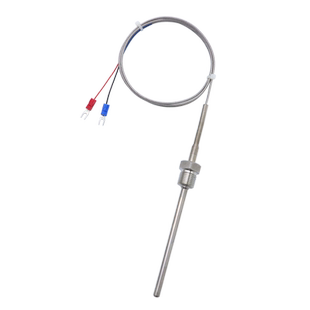 迪克维K型热电偶M6固定螺纹PT100温度传感器T型热电偶定制螺钉式