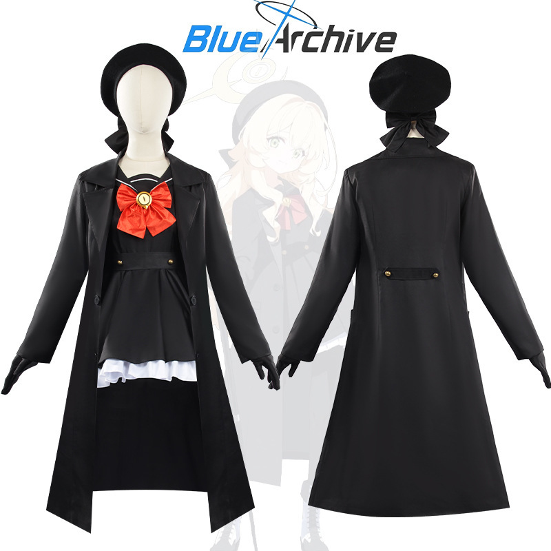 碧蓝档案cos笑面教授cos服眯眯眼cosplay服装制服全套万圣节服饰