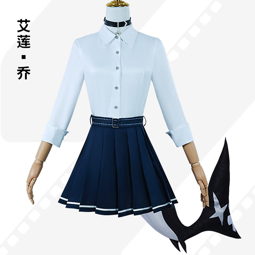 绝区零cos服艾莲乔鲨鱼妹jk制服cosplay服装女动漫二次元c服套装图片