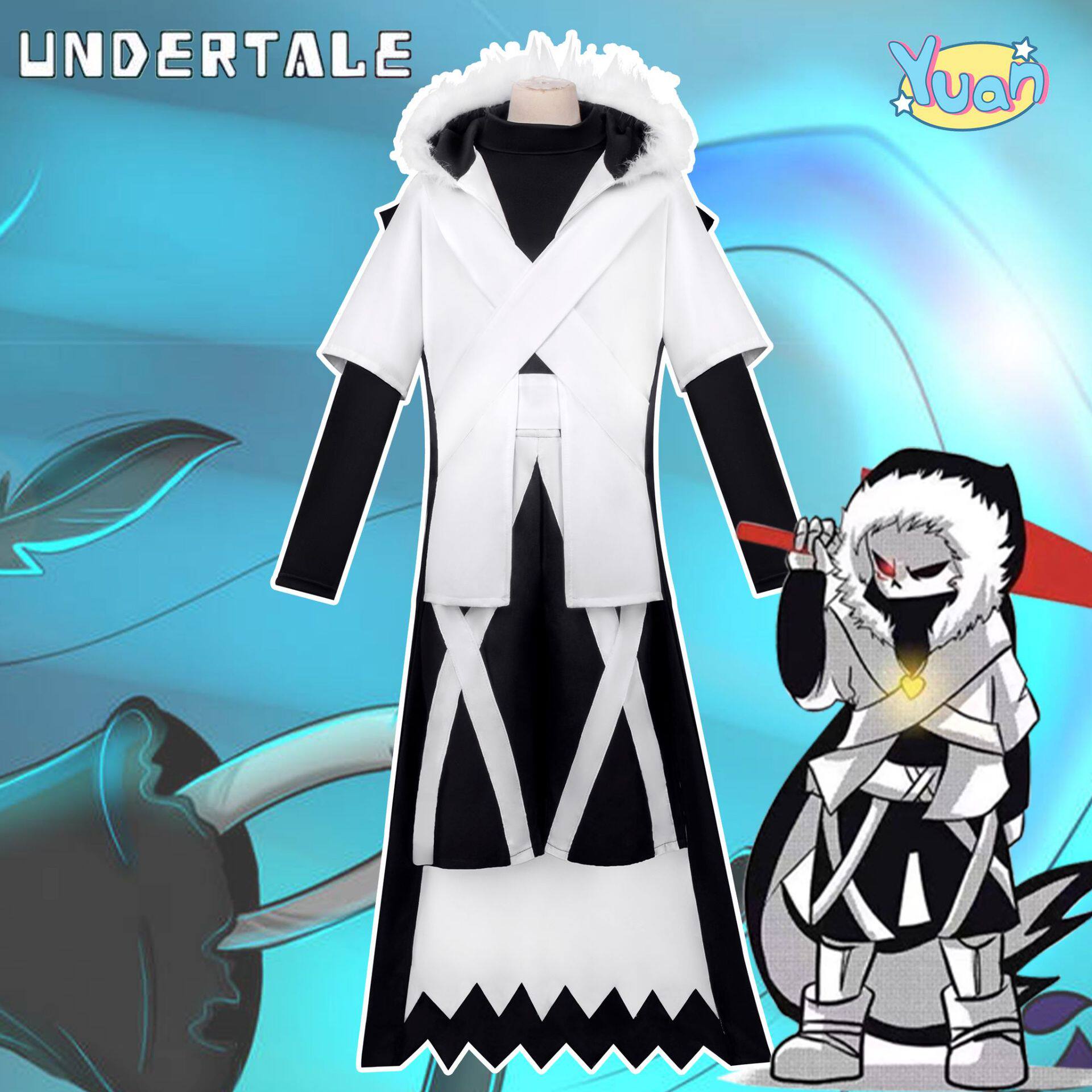 传说之下cos服XTALEcross sans动漫二次元万圣节cosplay动漫服装