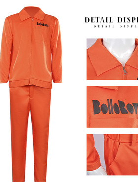 异世界自杀小队囚服cos服橙色囚犯工装哈利奎因囚服万圣节服装