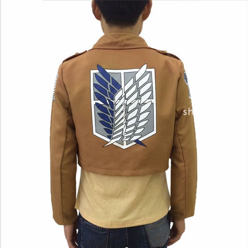甜哒哒动漫进击的巨人调查兵团自由之翼男女小外套夹克COS服装