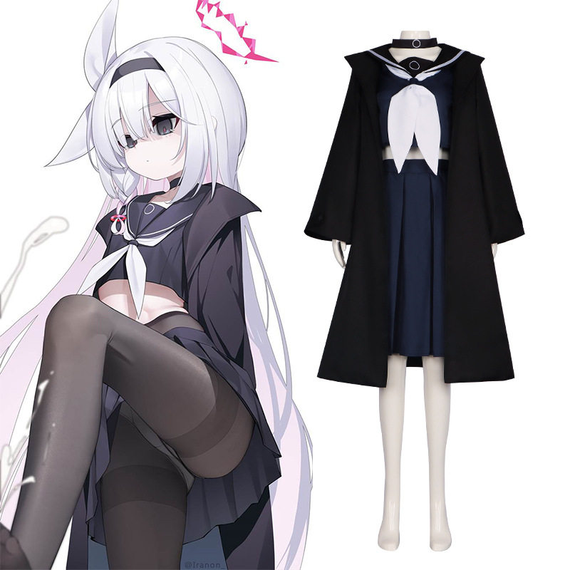 普拉娜cos服碧蓝档案蔚蓝 黑阿罗娜 黑子cosplay服动漫游戏服全套