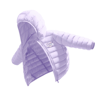 拉夏贝尔女童轻薄羽绒服冬季童装2025新款三防外套中大童儿童冬装